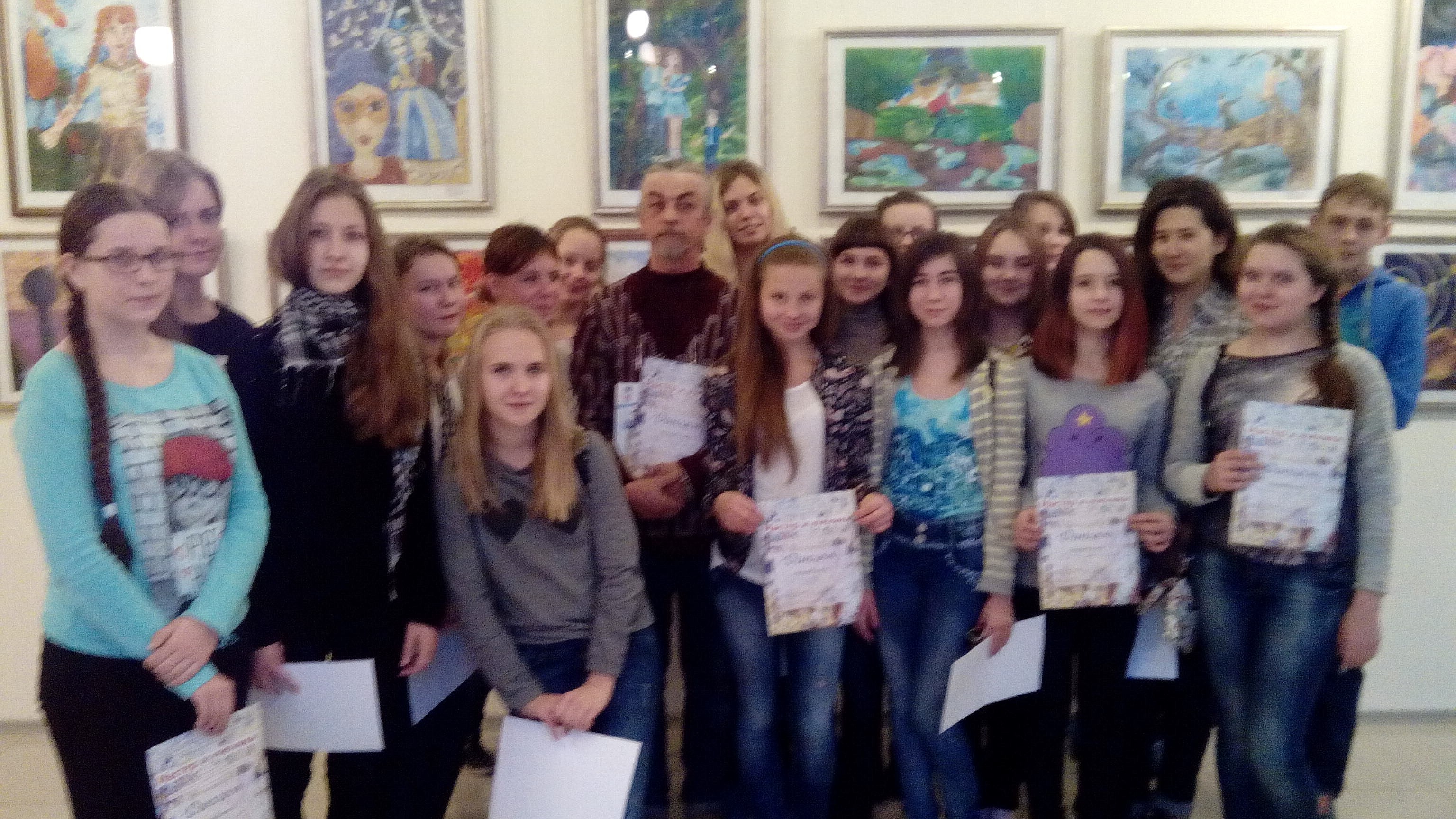Открытие выставки «Мастер и ученики» преподаватель Кухарев В. И.